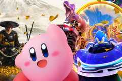 Kirby, Sonic, and Atsu stand around in key art for the fall's most anticipated games